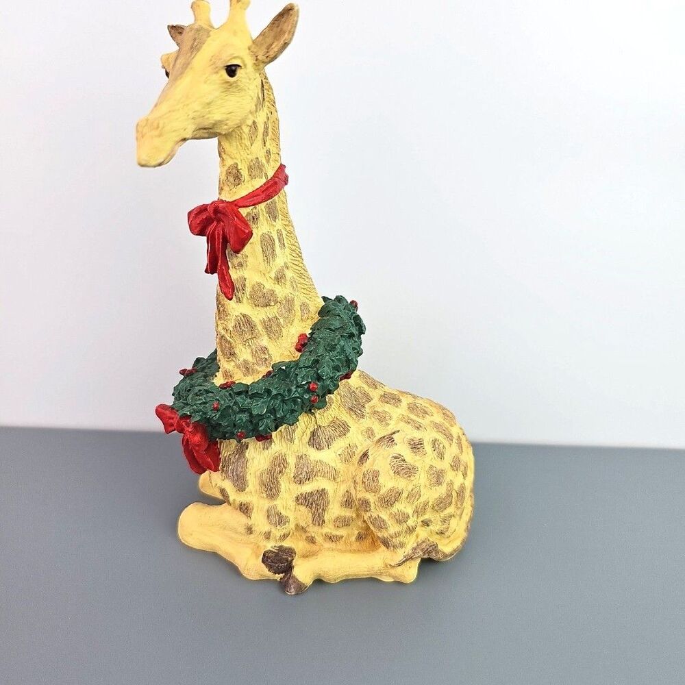 Tom Rubel Silver Deer Nanco Christmas Animal Collection GIRAFFE Resin Figurine